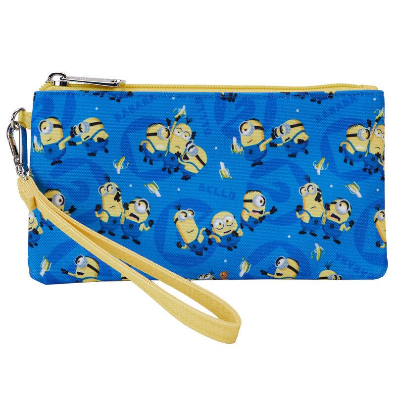 Loungefly Despicable Me Minions All-Over Print Nylon Zipper Pouch Wristlet - Ginga Toys