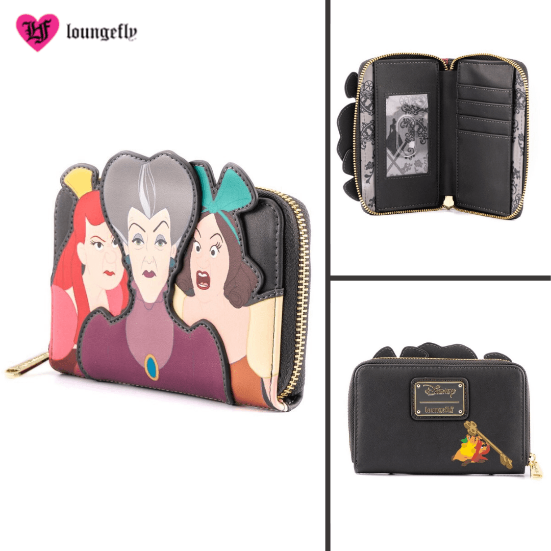 Loungefly Disney villains evil stepmother and 2024 stepsisters