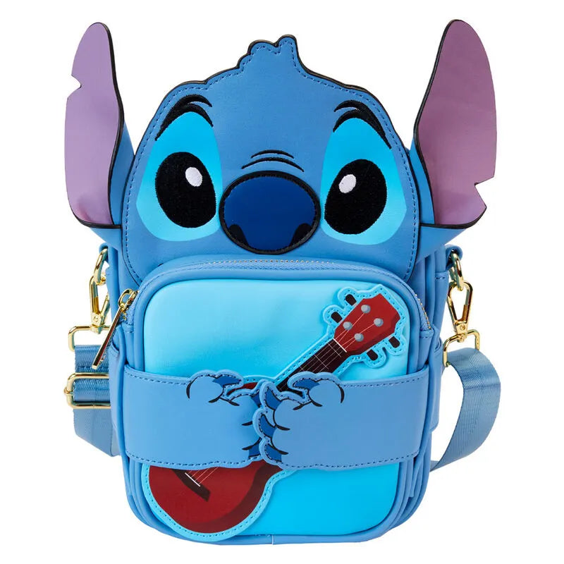 Loungefly Disney Lilo and Stitch - Stitch Camping Crossbuddies Crossbody Bag with Coins Bag - Ginga Toys