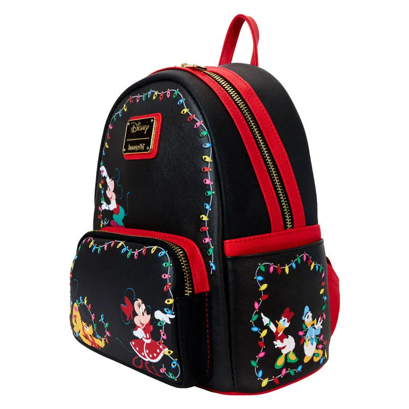 Loungefly Disney Mickey & Friends Christmas Light Decorations Light Up Mini Backpack - Ginga Toys