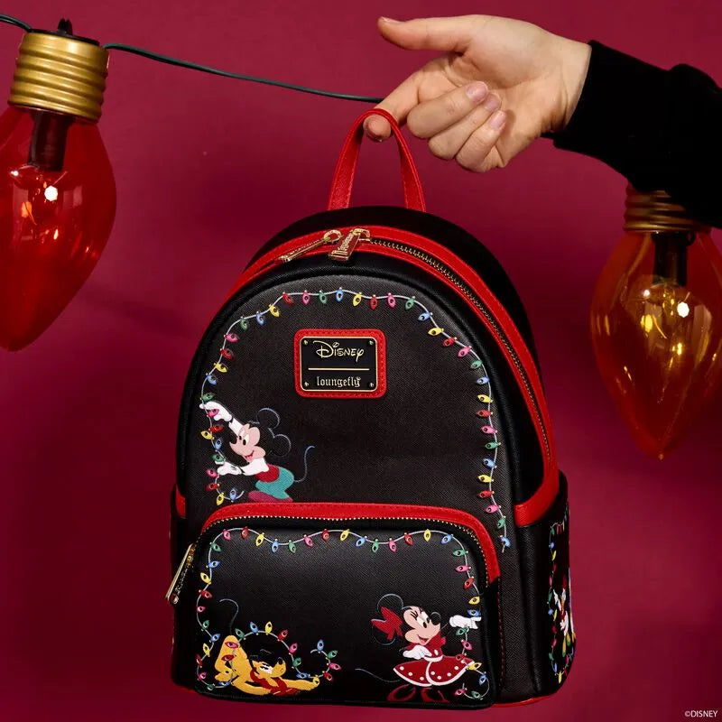 Loungefly Disney Mickey Christmas Backpack 2024 & Wallet