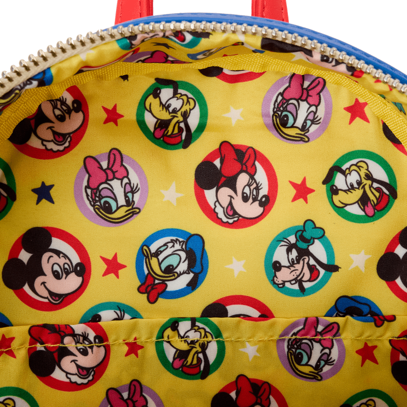 Loungefly Disney Mickey & Friends Classic All-Over Print Mini Backpack With Ear Headband - Ginga Toys