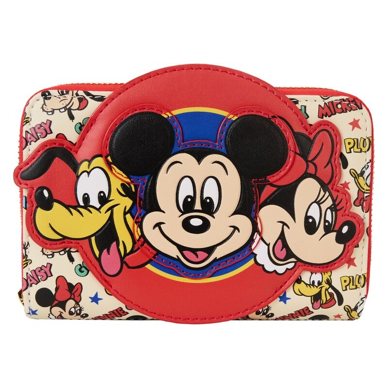 Loungefly Disney Mickey & Friends Classic All-Over Print Zip Around Wallet - Ginga Toys