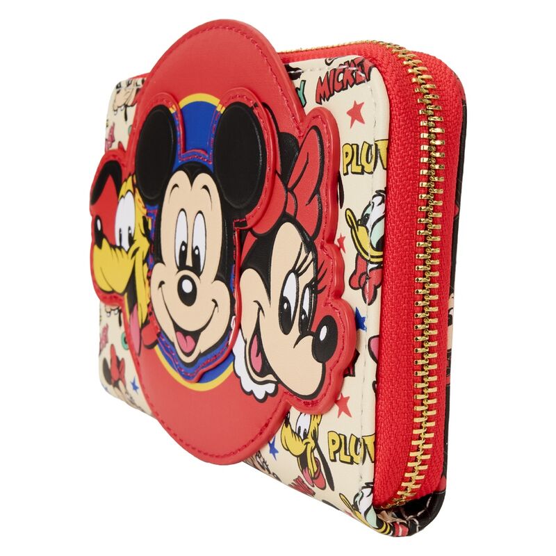 Loungefly Disney Mickey & Friends Classic All-Over Print Zip Around Wallet - Ginga Toys