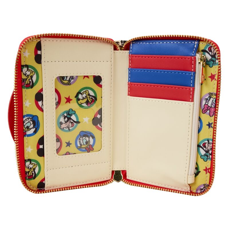 Loungefly Disney Mickey & Friends Classic All-Over Print Zip Around Wallet - Ginga Toys