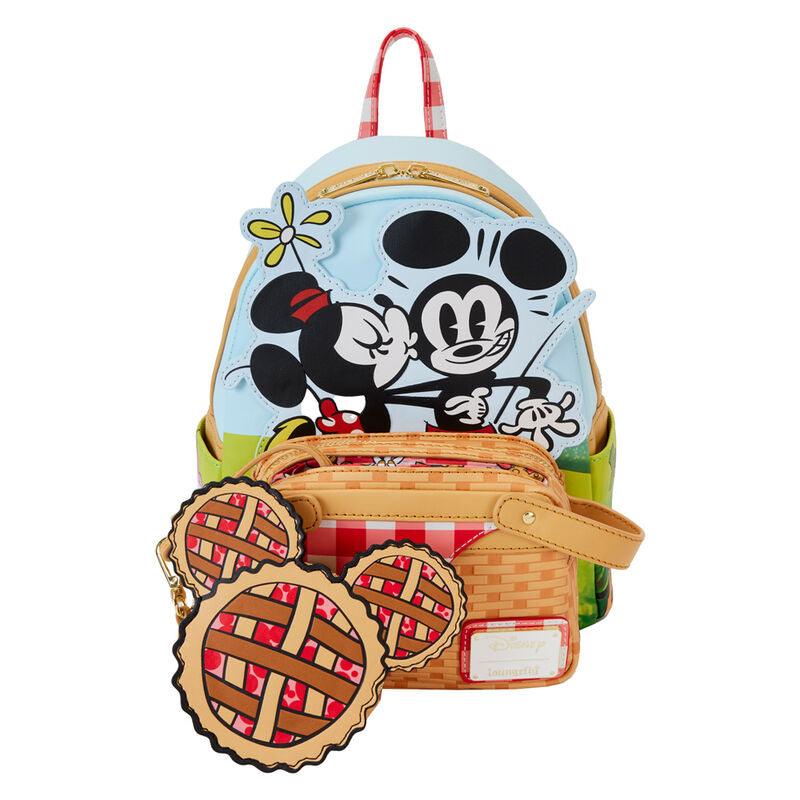 Loungefly Disney Mickey & Friends Picnic Basket Mini Backpack with Coin Bag - Ginga Toys