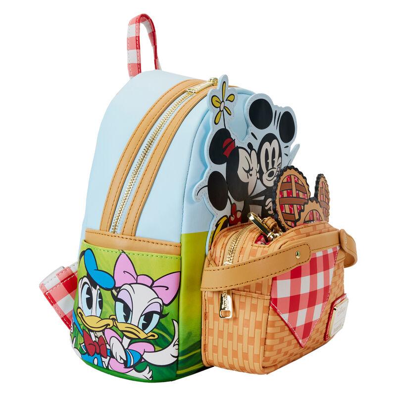 Loungefly Disney Mickey & Friends Picnic Basket Mini Backpack with Coin Bag - Ginga Toys