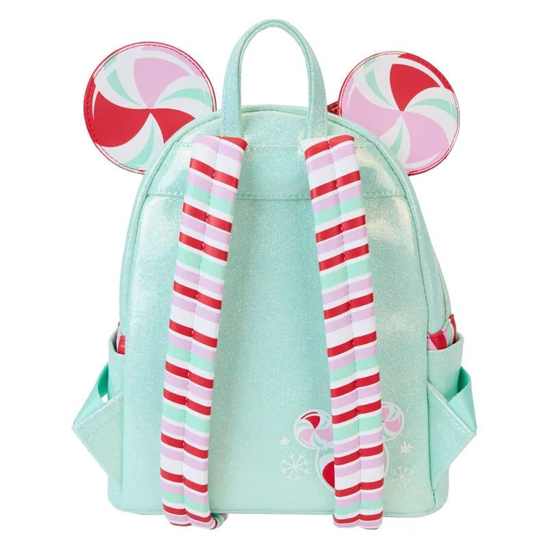 Loungefly Disney Minnie Mouse Holiday Peppermint Ornaments Mini Backpack - Ginga Toys