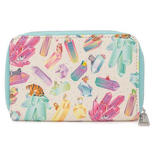 Loungefly Disney Princess Crystal Sidekicks AOP Zip Around Wallet - Loungefly - Ginga Toys