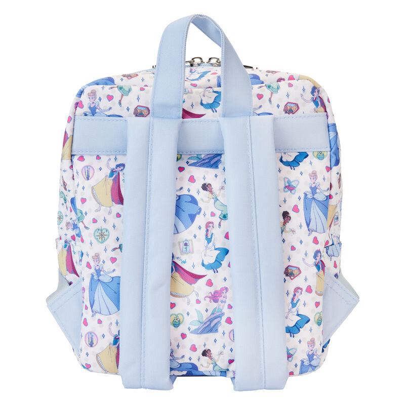 Loungefly Disney Princess Manga Style All-Over Print Nylon Mini Backpack - Ginga Toys