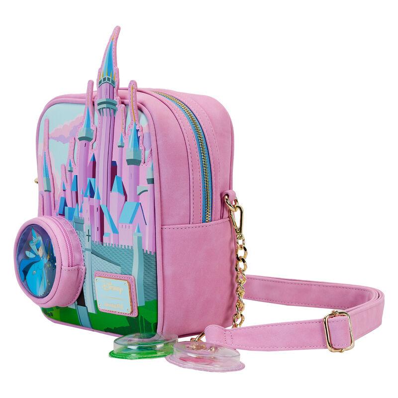 Loungefly Disney Sleeping Beauty Castle Three Good Fairies Stained Glass Crossbody Bag - Loungefly - Ginga Toys