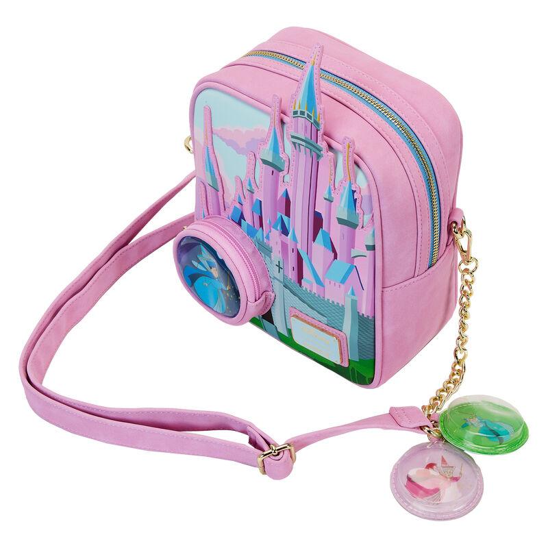 Loungefly Disney Sleeping Beauty Castle Three Good Fairies Stained Glass Crossbody Bag - Loungefly - Ginga Toys