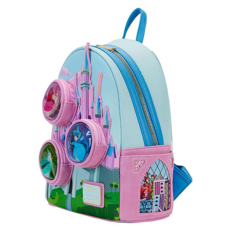 Loungefly Disney Sleeping Beauty Castle Three Good Fairies Stained Glass Mini Backpack - Loungefly - Ginga Toys