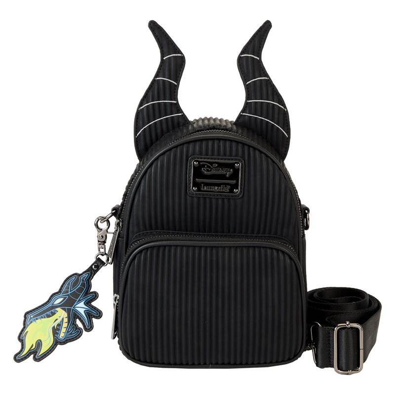 Loungefly Disney Sleeping Beauty Maleficent Dragon Convertible Mini Backpack & Crossbody Bag - Ginga Toys