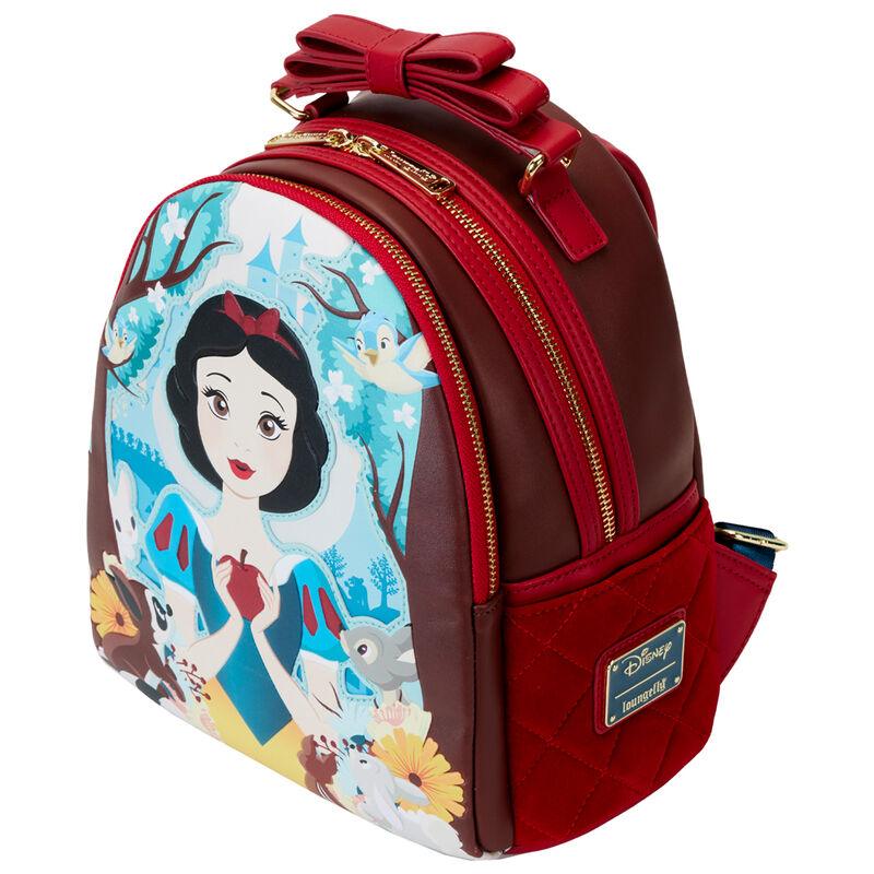 Loungefly Disney Snow White Classic Apple Quilted Velvet Mini Backpack - Loungefly - Ginga Toys