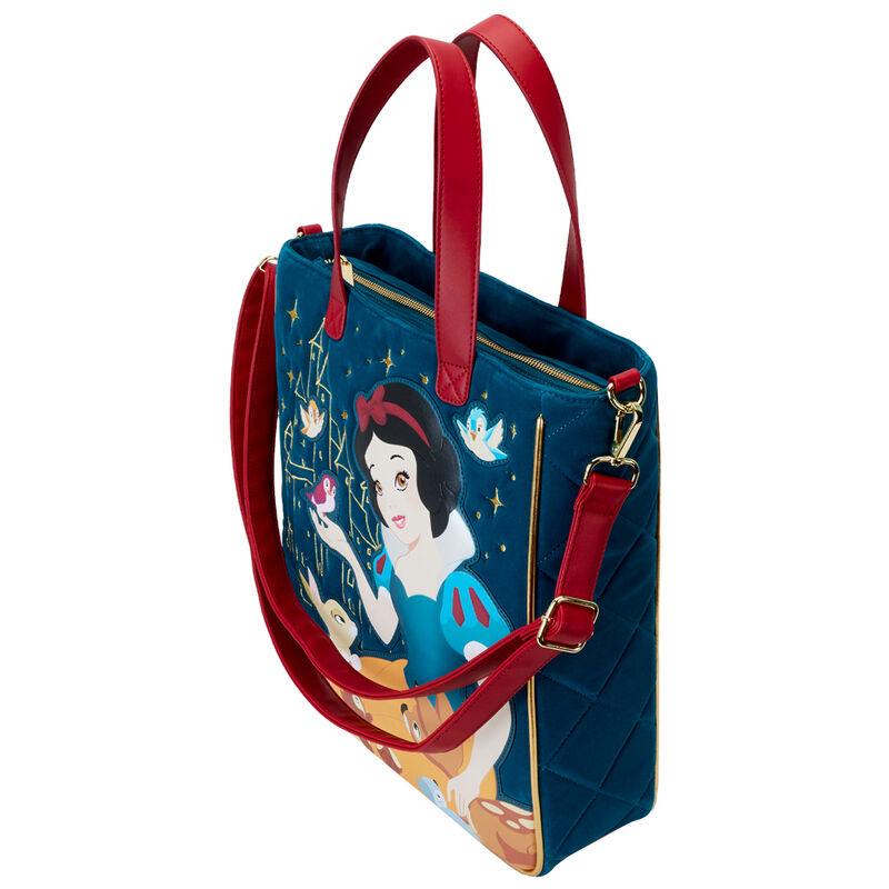 Loungefly Disney Snow White Classic Apple Quilted Velvet Tote Bag With Coin Bag - Loungefly - Ginga Toys