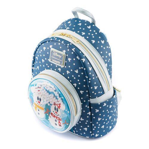 Loungefly Disney Snowman Mickey Minnie Mouse Snow Globe Mini Backpack - Loungefly - Ginga Toys