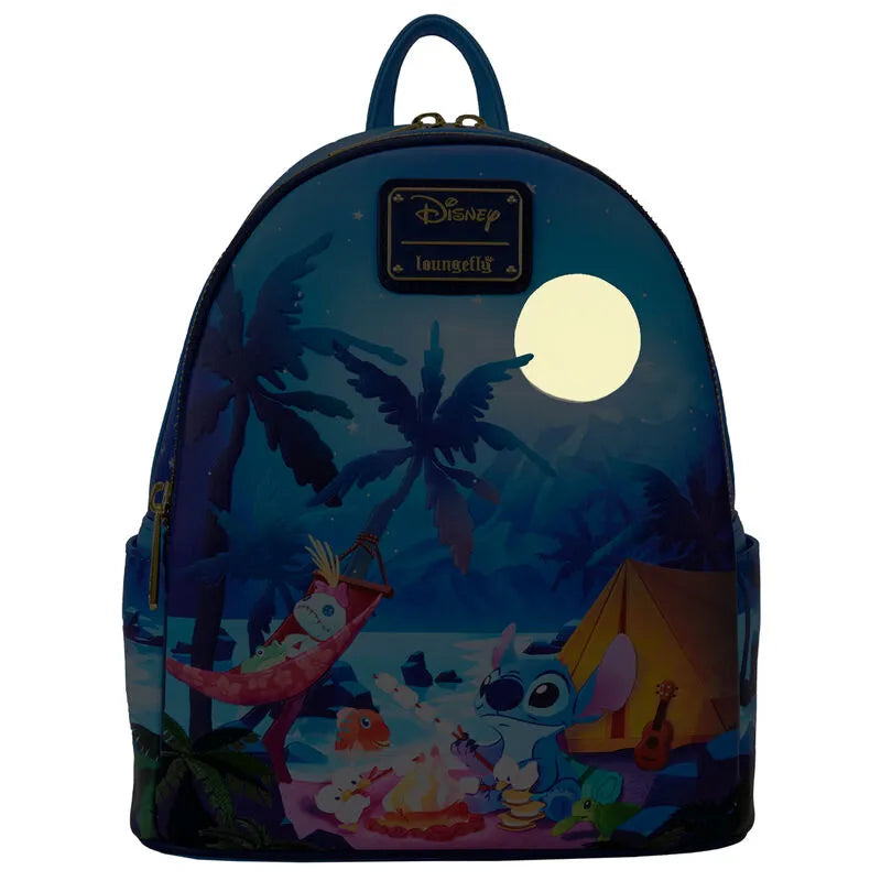 Loungefly Disney Stitch Camping Cuties Glow Mini Backpack - Ginga Toys