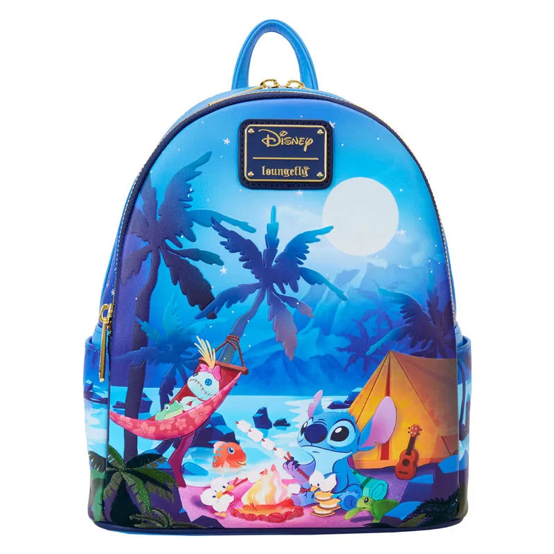 Loungefly Disney Stitch Camping Cuties Glow Mini Backpack - Ginga Toys