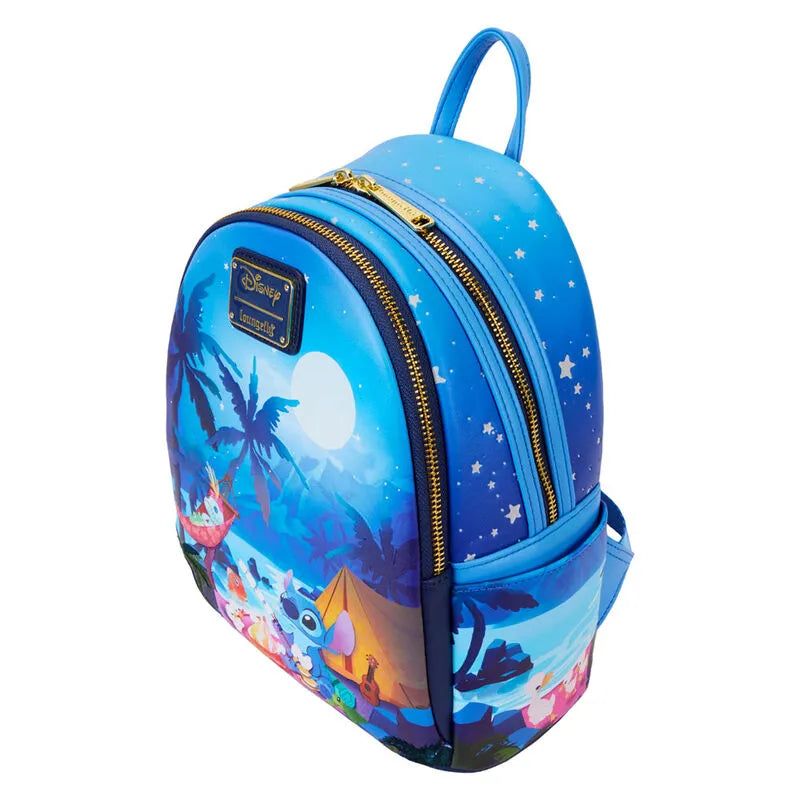 Loungefly Disney Stitch Camping Cuties Glow Mini Backpack - Ginga Toys