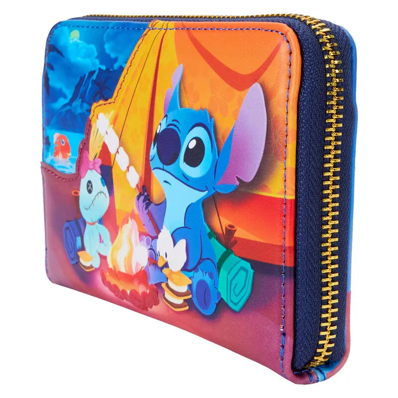 Loungefly Disney Stitch Camping Cuties Zip Around Wallet - Ginga Toys