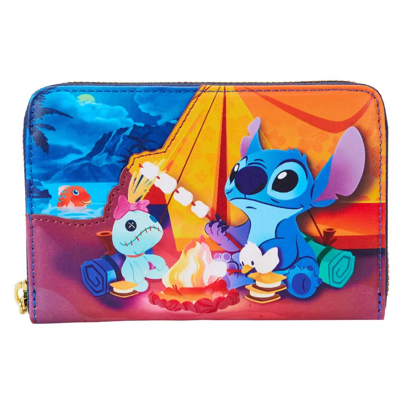 Loungefly Disney Stitch Camping Cuties Zip Around Wallet - Ginga Toys