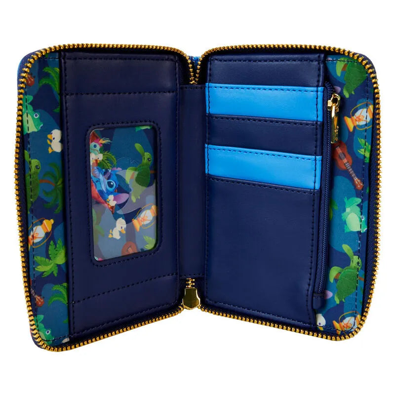 Loungefly Disney Stitch Camping Cuties Zip Around Wallet - Ginga Toys