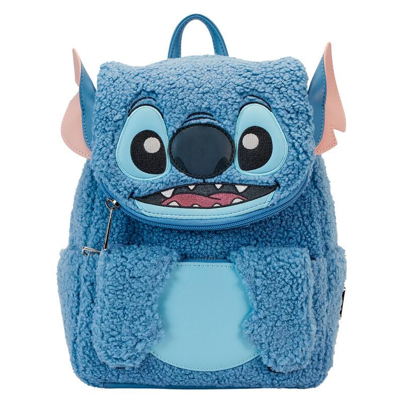 Loungefly Disney Stitch Plush Sherpa Cosplay Mini Backpack - Loungefly - Ginga Toys