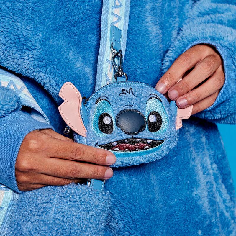 Loungefly Disney Stitch Plush Sherpa Tote Bag With Coin Bag - Loungefly - Ginga Toys