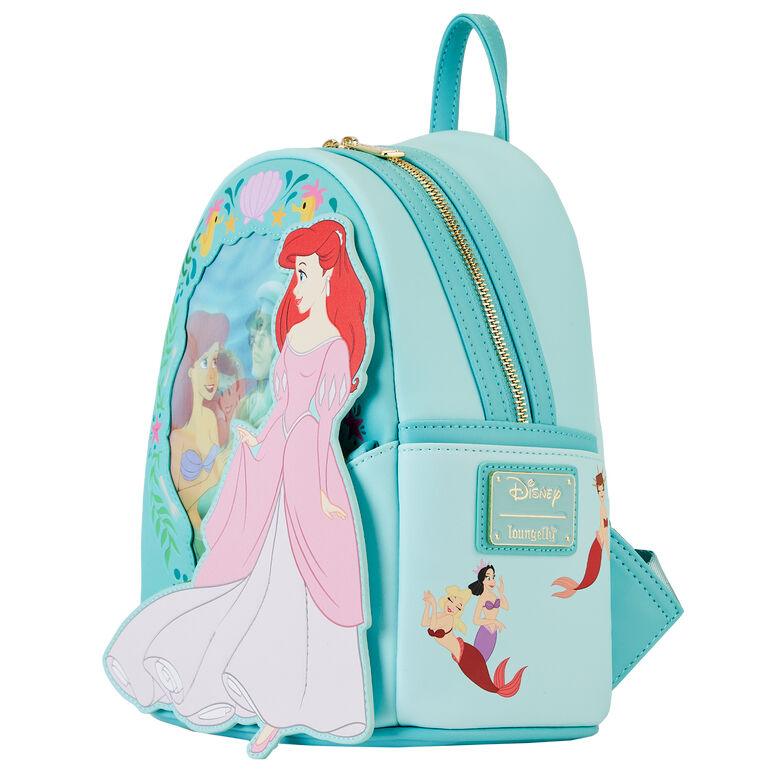 Loungefly Disney The Little Mermaid Princess Series Lenticular Mini Backpack - Loungefly - Ginga Toys