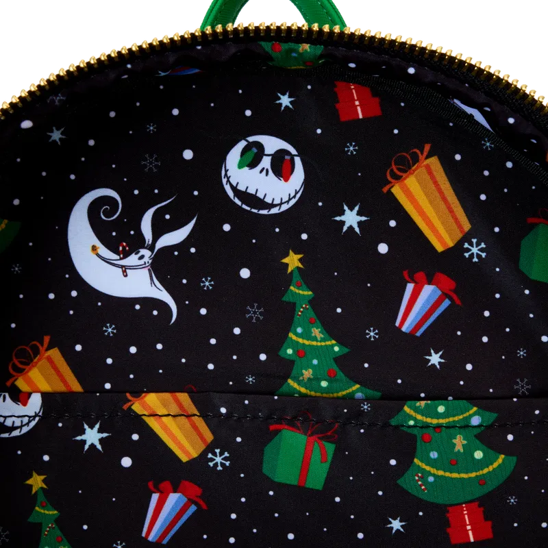 Loungefly Disney The Nightmare Before Christmas Candy Cane Carousel Glow Mini Backpack - Ginga Toys