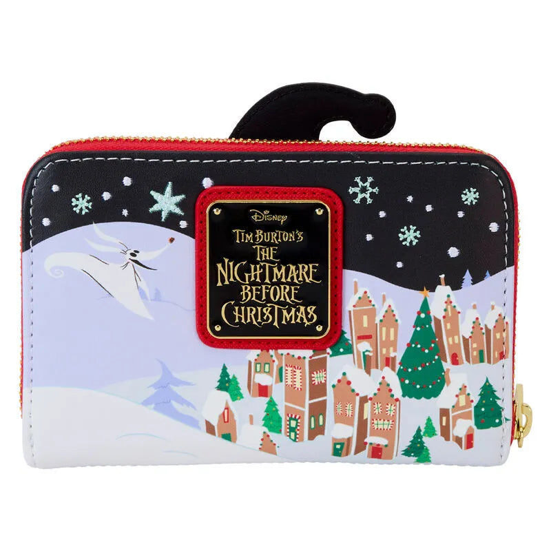 Loungefly Disney The Nightmare Before Christmas Candy Cane Carousel Zip Around Wallet - Ginga Toys