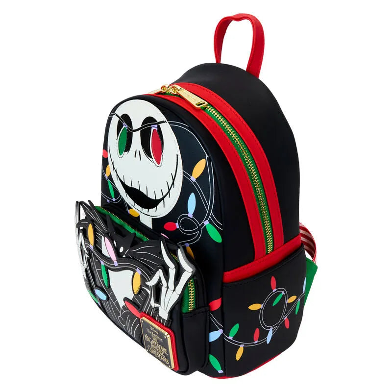 Loungefly Disney The Nightmare Before Christmas Jack Wrapped In Lights Light Up Glow Mini Backpack - Ginga Toys