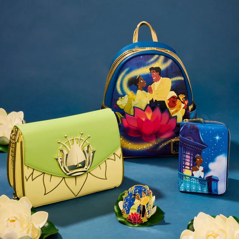 Loungefly Disney The Princess And The Frog 15th Anniversary Tiana & Naveen Glow Mini Backpack - Ginga Toys