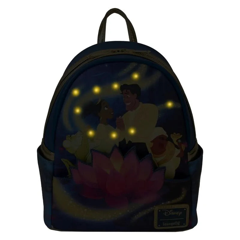 Loungefly Disney The Princess And The Frog 15th Anniversary Tiana & Naveen Glow Mini Backpack - Ginga Toys