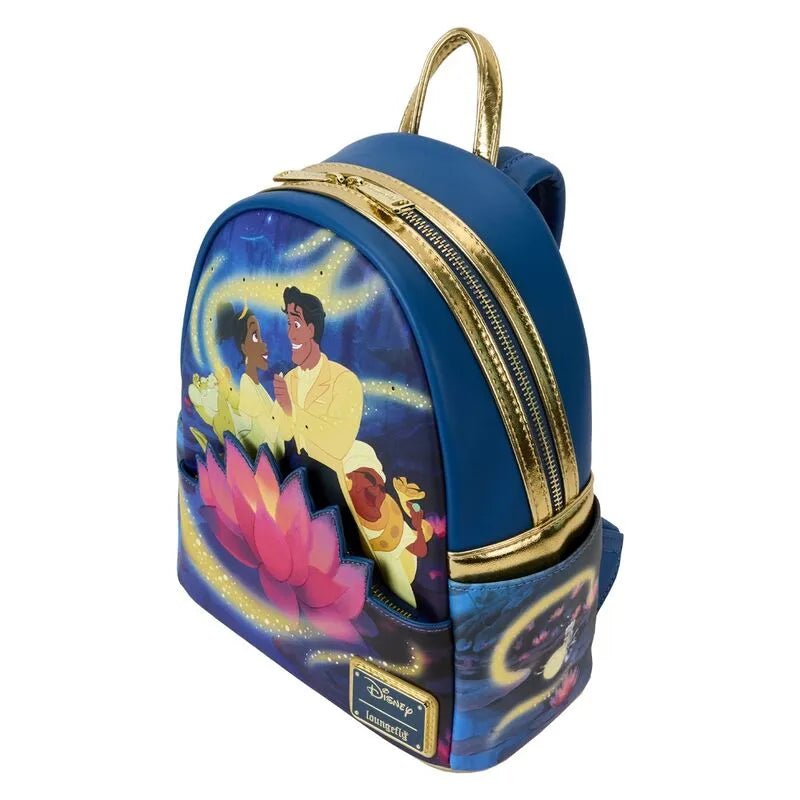 Loungefly Disney The Princess And The Frog 15th Anniversary Tiana & Naveen Glow Mini Backpack - Ginga Toys