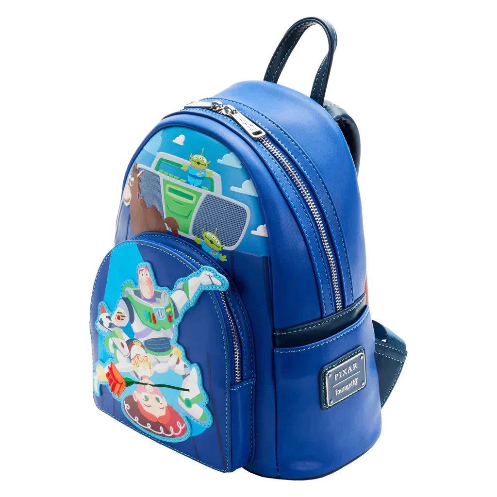 On sale Loungefly Pixar Alien Remix Mini Backpack