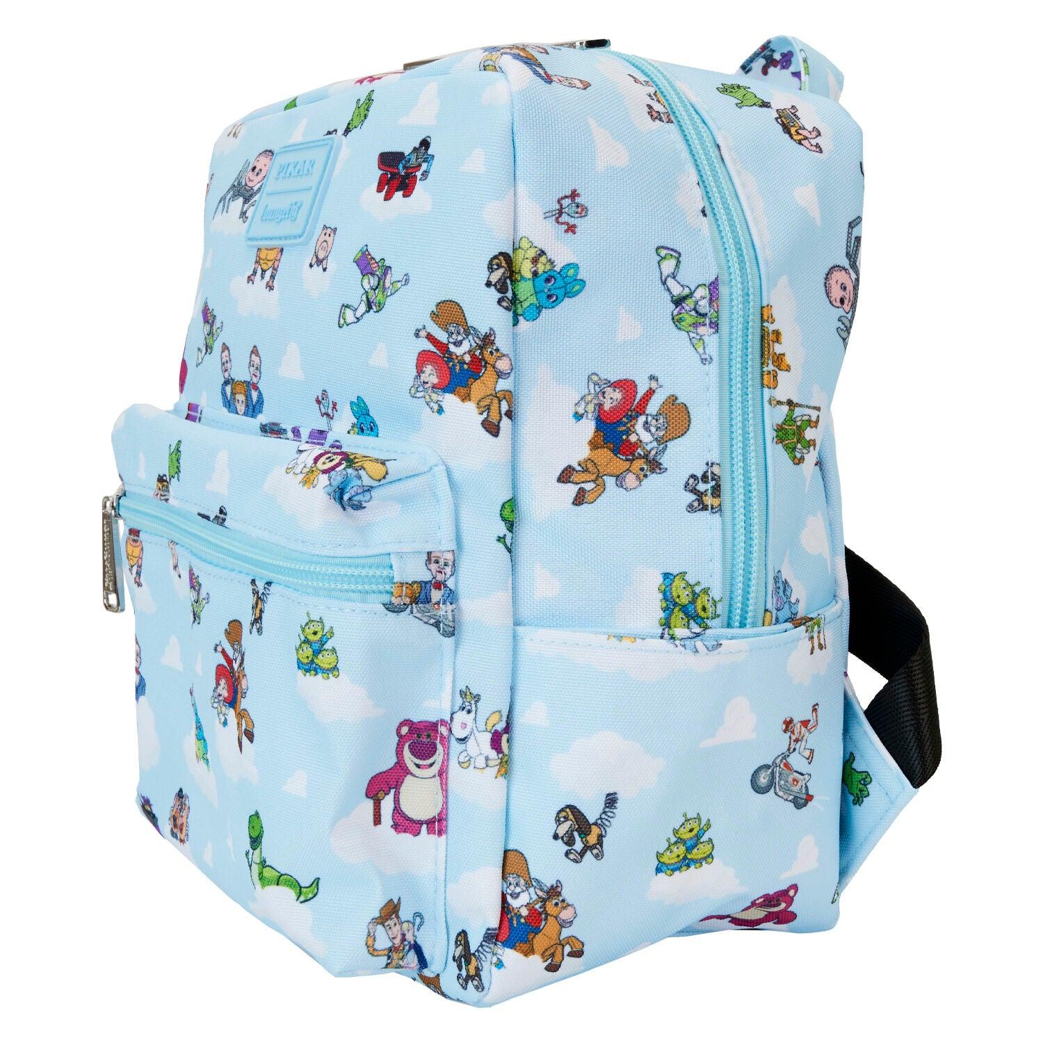 Loungefly Disney Toy Story Movie Collab All-Over Print Nylon Square Mini Backpack - Ginga Toys