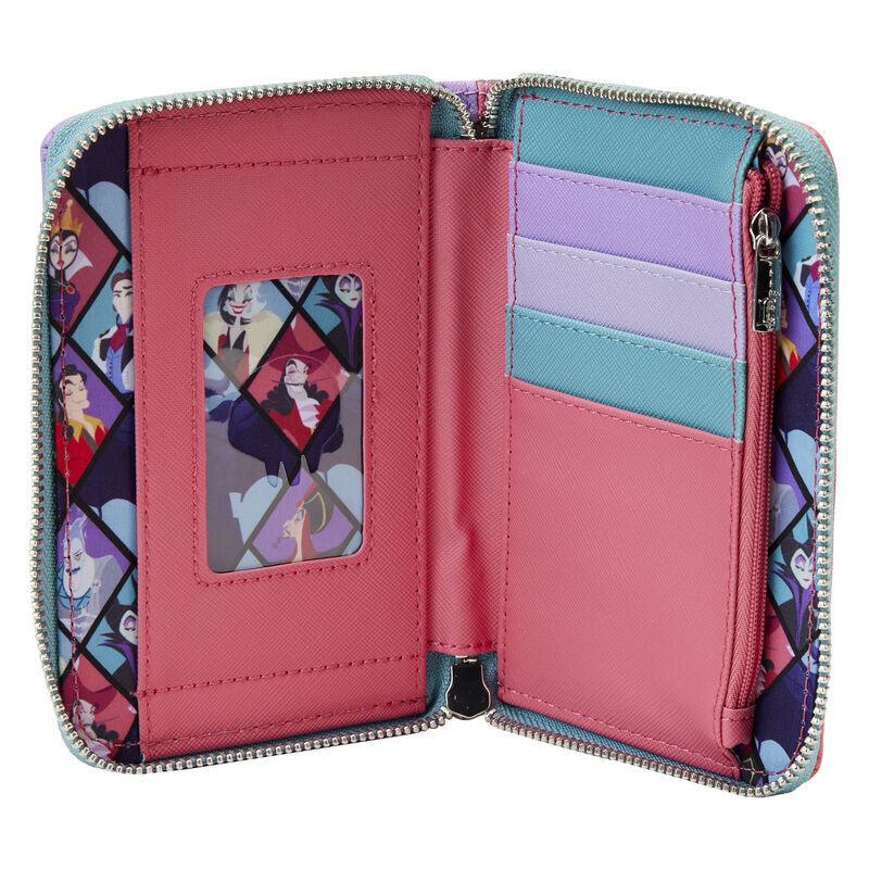 Loungefly Disney Villains Color Block Zip Around Wallet - Loungefly - Ginga Toys