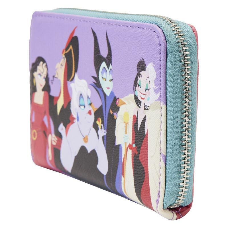 Loungefly Disney Villains Color Block Zip Around Wallet - Loungefly - Ginga Toys