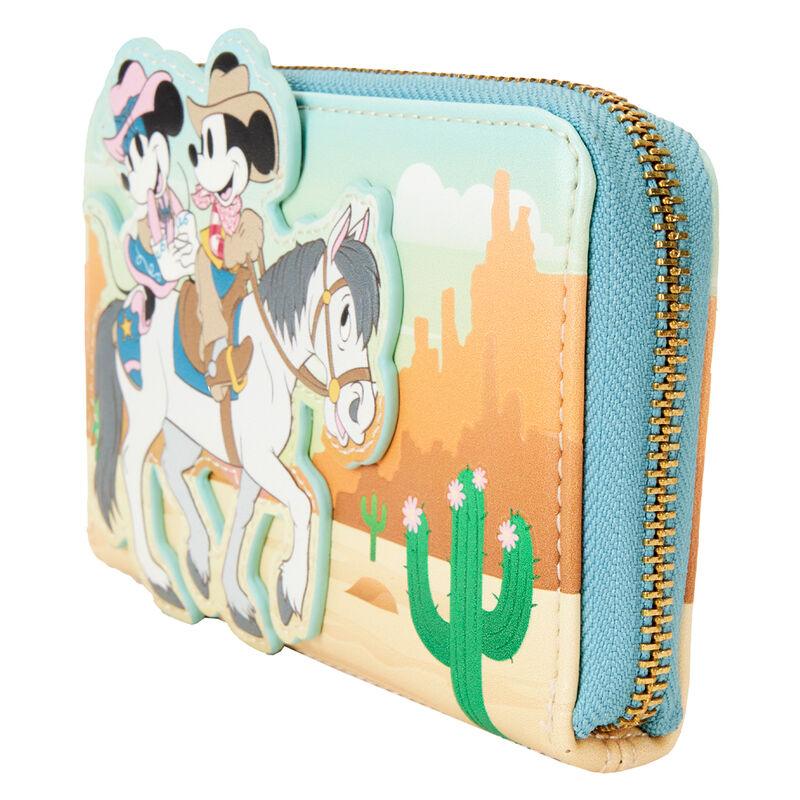 Loungefly Disney Western Mickey & Minnie Zip Around Wallet - Loungefly - Ginga Toys