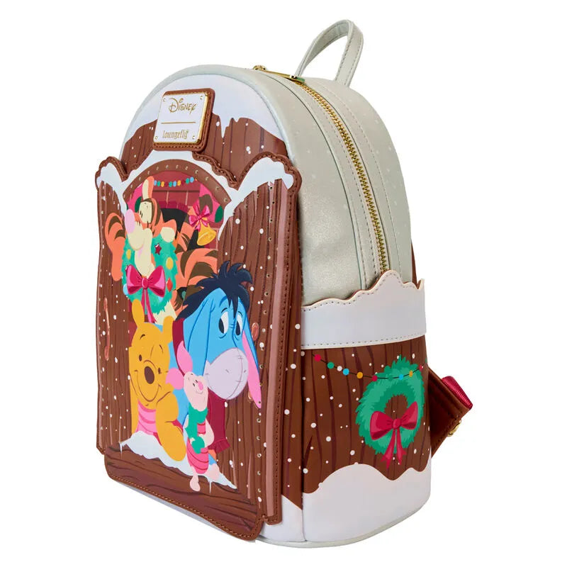 Loungefly Disney Winnie The Pooh & Friends Christmas Greetings Light Up Mini Backpack - Ginga Toys