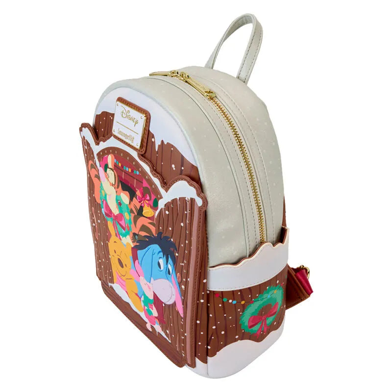 Loungefly Disney Winnie The Pooh & Friends Christmas Greetings Light Up Mini Backpack - Ginga Toys