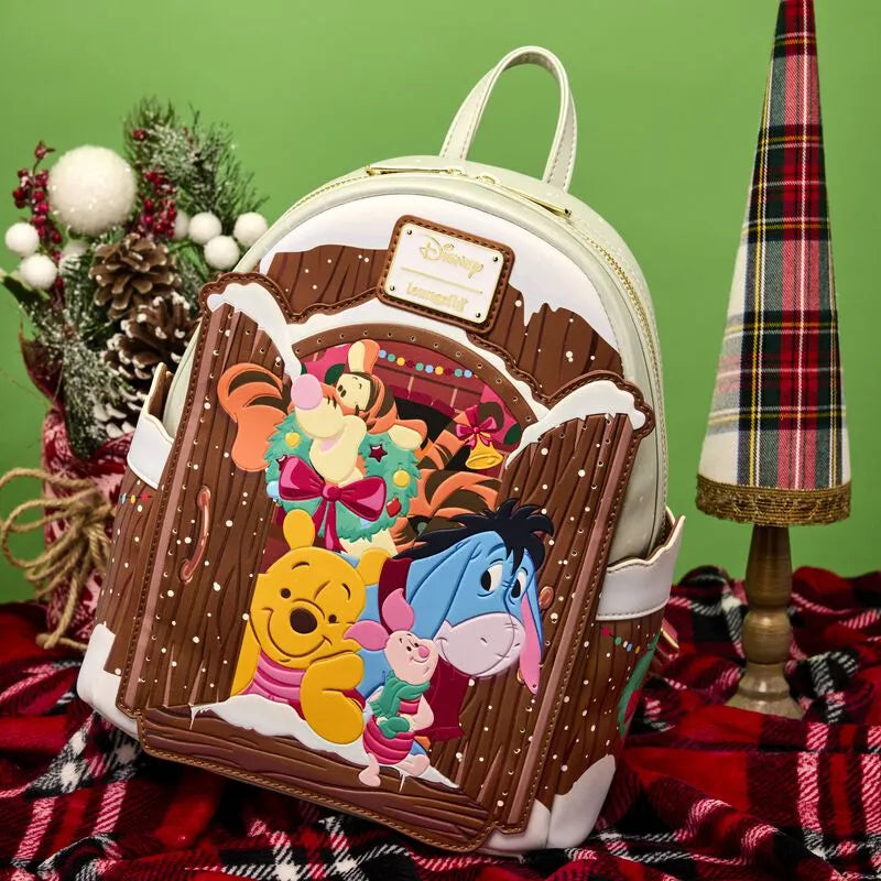 Loungefly Disney Winnie The Pooh & Friends Christmas Greetings Light Up Mini Backpack - Ginga Toys