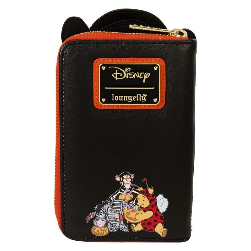 Loungefly Disney Winnie The Pooh Skeleton Tigger Cosplay Glow Zip Around Wallet - Ginga Toys