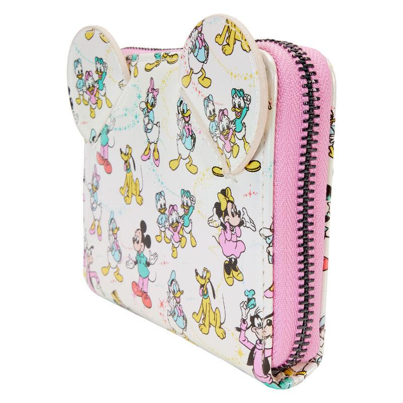 Loungefly Disney100 Mickey & Friends Classic All-Over Print Iridescent Wallet - Loungefly - Ginga Toys