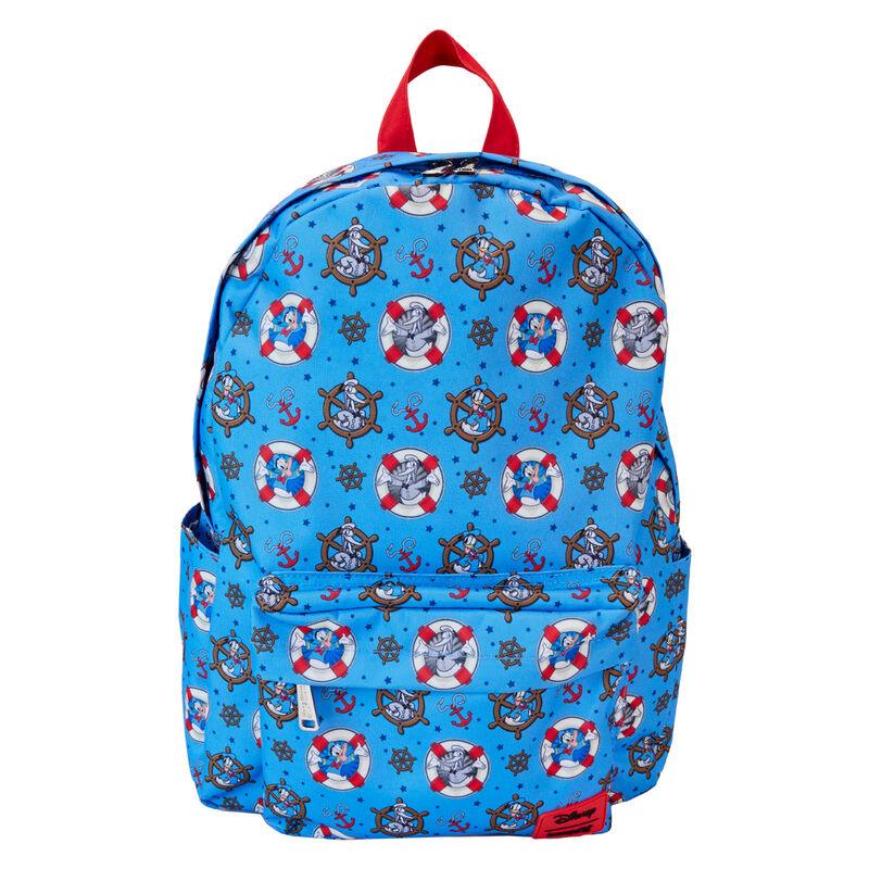 Loungefly Donald Duck 90th Anniversary All-Over Print Nylon Full-Size Backpack - Ginga Toys