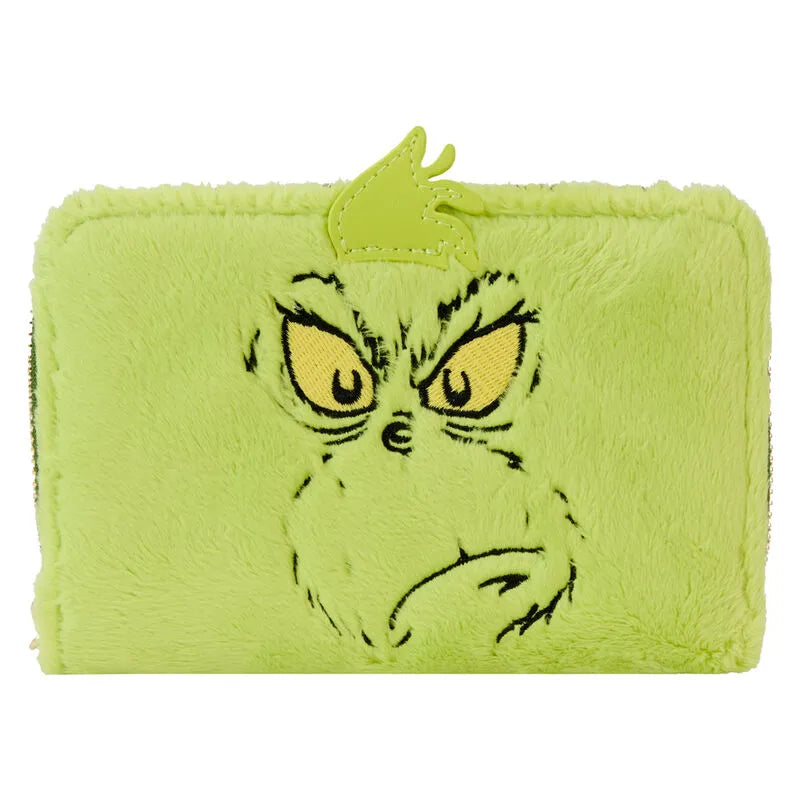 Loungefly Dr. Seuss' How The Grinch Stole Christmas! Plush Cosplay Glow Zip Around Wallet - Ginga Toys