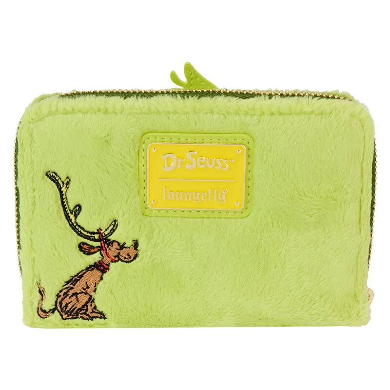 Loungefly Dr. Seuss' How The Grinch Stole Christmas! Plush Cosplay Glow Zip Around Wallet - Ginga Toys