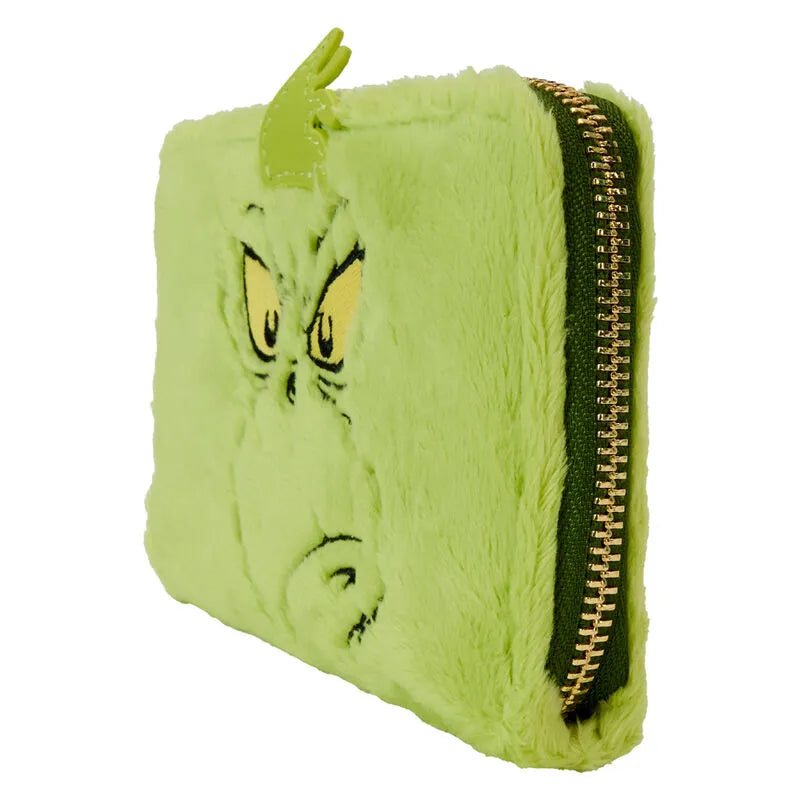 Loungefly Dr. Seuss' How The Grinch Stole Christmas! Plush Cosplay Glow Zip Around Wallet - Ginga Toys